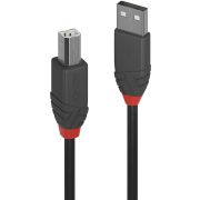 Lindy 36675 5m USB A USB B Mannelijk Mannelijk Zwart USB-kabel