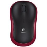 Logitech M185 Rood Draadloze Muis