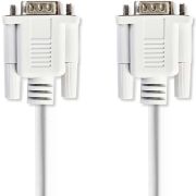Nedis Seriële Kabel | D-Sub 9-Pins Male - D-Sub 9-Pins Male | 2,0 m | Ivoor