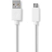 Nedis USB 2.0 Kabel USB-C Male - A Male [CCGW60600WT20] 2 meter wit