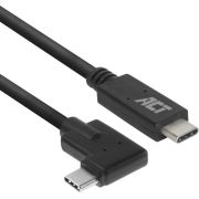 ACT AC7407 10Gbps 60W 2.00m Zwart USB-C Kabel