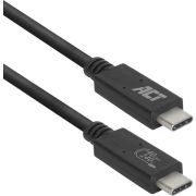 ACT AC7451 40Gbps 240W 0.80m Zwart USB-IF Gecertificeerd USB-C Kabel