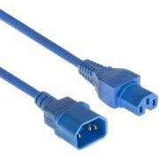 ACT Netsnoer C14 - C15 blauw 0,6 m