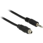 DeLOCK 1m, 2x3.5mm audio kabel 3.5mm Zwart