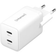 Intenso POWER ADAPTER 2XUSB-C GAN/7804012 Universeel Wit AC Snel opladen Binnen