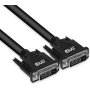 CLUB3D DVI-D DUAL LINK (24+1) CABLE BI DIRECTIONAL M/M 3m 9.8 ft 28AWG Zwart