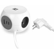 ACT AC2425 power uitbreiding 1,5 m 3 AC-uitgang(en) Binnen Wit