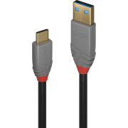 Lindy 36913 USB-kabel 2 m USB C USB A Zwart