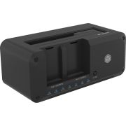 ICY BOX IB-2924MSCL-C31 basisstation voor opslagstations USB 3.2 Gen 2 (3.1 Gen 2) Type-C Zwart