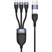 Conceptronic ETTA06B15C USB 2.0 100W USB Type-A/C - 3x USB Type-C 1.5m