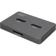 Digitus DA-71546-1 basisstation voor opslagstations USB 3.2 Gen 2 (3.1 Gen 2) Type-C Zwart
