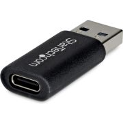 StarTech.com U32-AMCF-USBADAPTER tussenstuk voor kabels USB-A USB-C Zwart