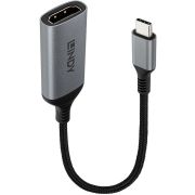 Lindy 43428 video kabel adapter 0,15 m USB Type-C HDMI Grijs