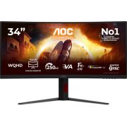 AOC G4 CU34G4ZCA 34" WQHD 250Hz Curved VA Gaming Monitor