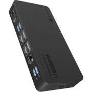 ICY BOX IB-DK2255AC Bedraad USB 3.2 Gen 2 (3.1 Gen 2) Type-C Zwart