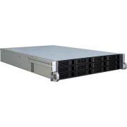 Inter-Tech IPC 2U-2412 Rack Zwart, Zilver
