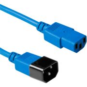 ACT Netsnoer C13 - C14 blauw 0,6 m