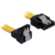 Delock 82811 SATA 6 Gb/s Kabel recht naar beneden haaks 50cm geel