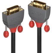 Lindy 36220 0.5m DVI-D DVI-D Grijs DVI kabel