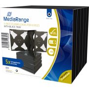 MediaRange BOX34-6 CD-doosje Jewel case 6 schijven Zwart