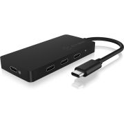 ICY BOX-HUB1429-CPD interface hub USB 3.2 Gen 2 (3.1 Gen 2) Type-C 10000 Mbit/s Grijs