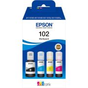 Epson 102 Multipack Zwart, Cyaan, Magenta, Gele inktcartrige voor de Ecotank