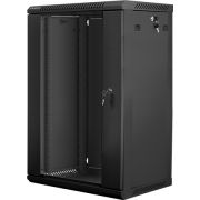 Lanberg WF01-6418-10B rack 18U Wandrek Zwart