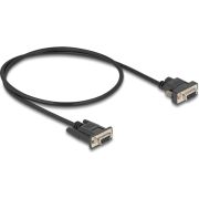 DeLOCK 87835 seriële kabel Zwart 0,5 m RS-232 DB-9
