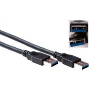 ACT USB 3.0 A male - USB A male  1,00 m